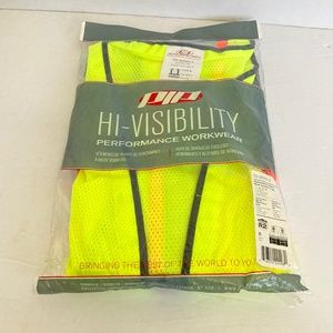 PIP Hi-Visibility RipStop Mesh Black Bottom Surveyors Vest Medium